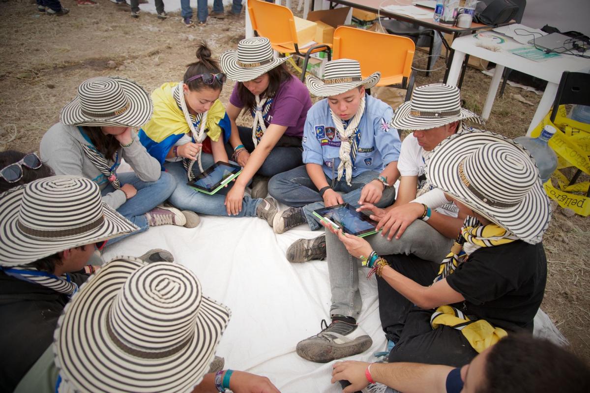 Colombian Scouts take part in Messengers of Peace workshops
