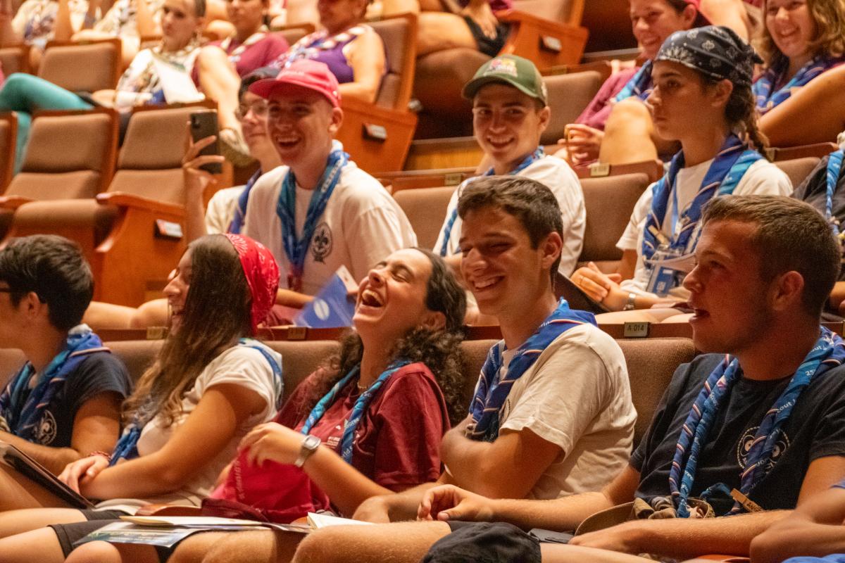 Young people in a group 