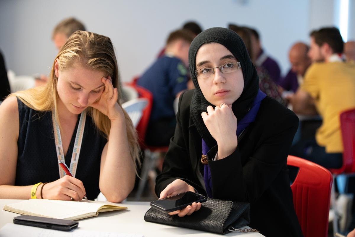 A young women in deep thought 