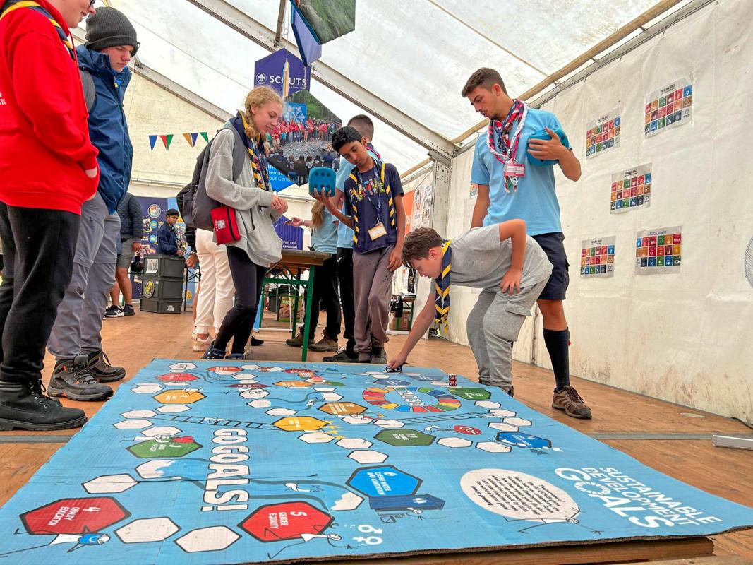 Young people working on an activity 