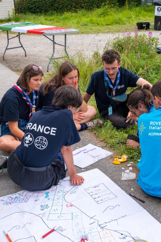 Young people brain storming 