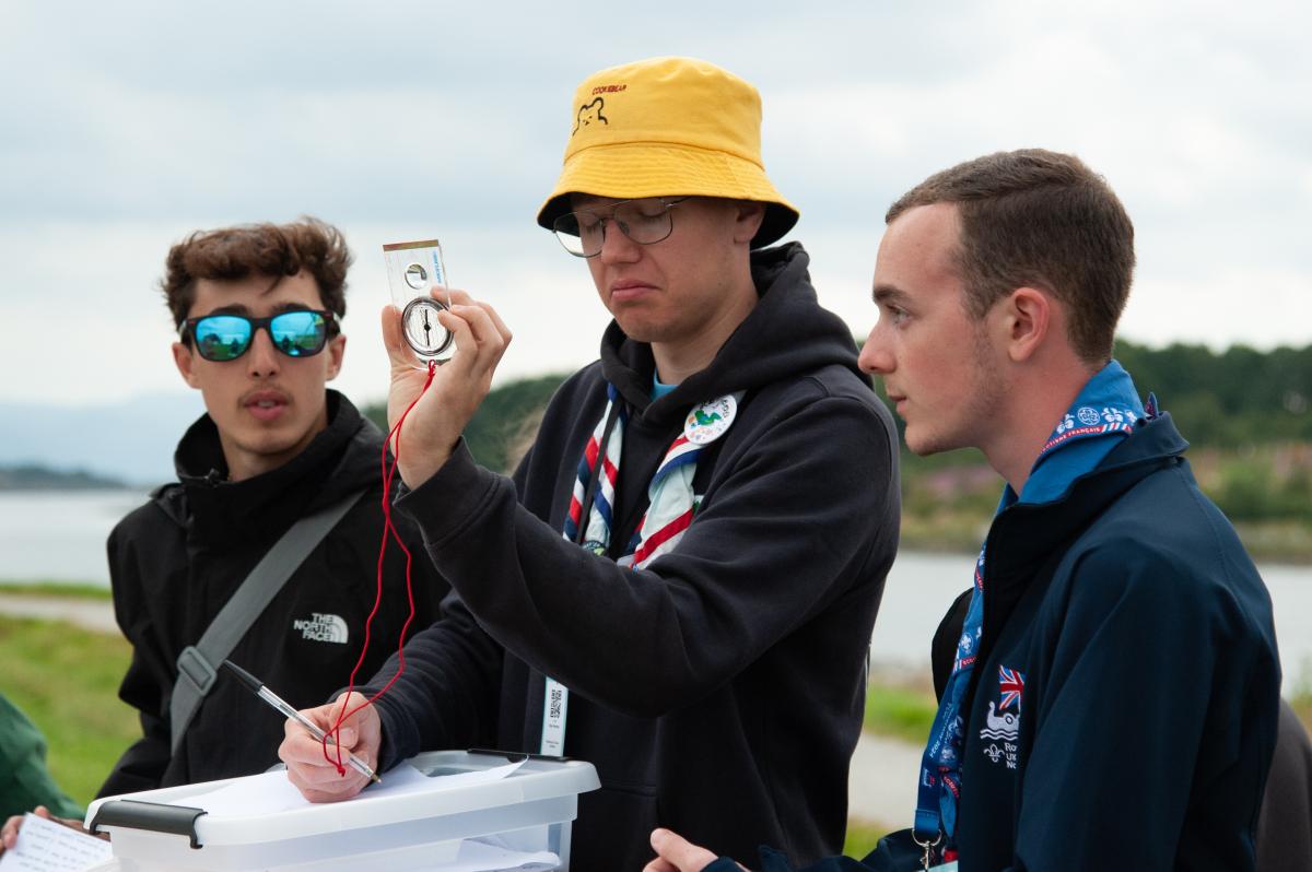 Young people working on an activity 