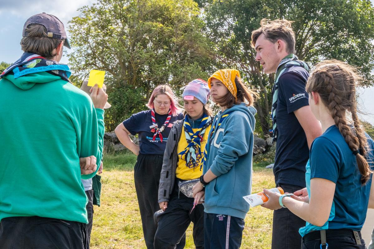 Young people in a group activity 
