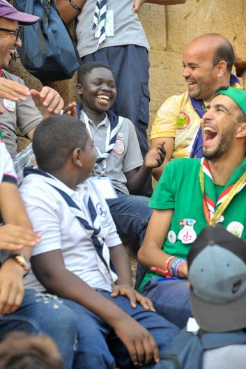 People laughing together 