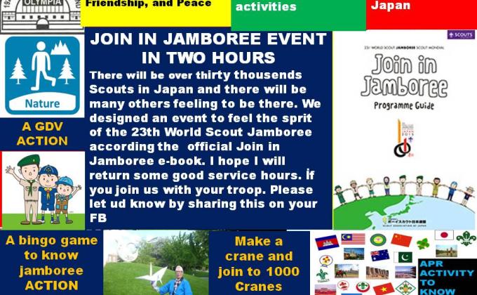 JOIN IN JAMBOREE EVENT, JUST TWO HOURS FOR WORLD YOUTH AND CHILDREN