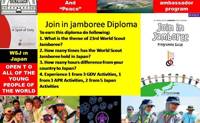 JOIN IN JAMBOREE ACTION IF YOU ARE NOT GOING TO JAPAN. OPEN TO ALL