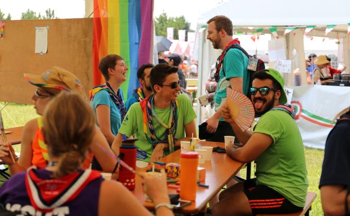 The Rainbow café opens today!