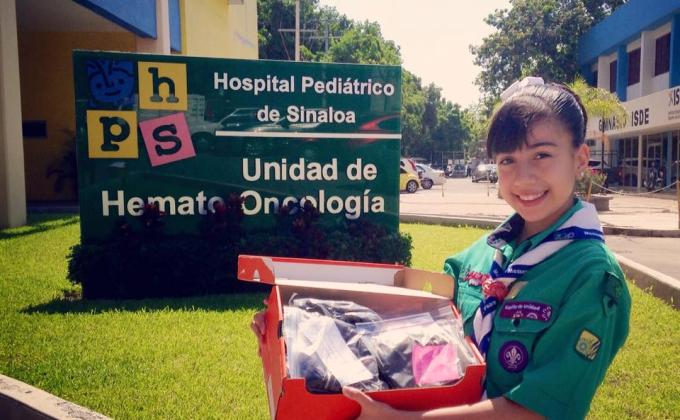 Entrega de donación de cabello al Hospital Pediátrico de Sinaloa