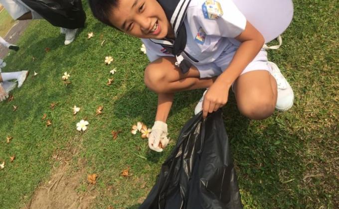 เก็บขยะ จิตอาสา