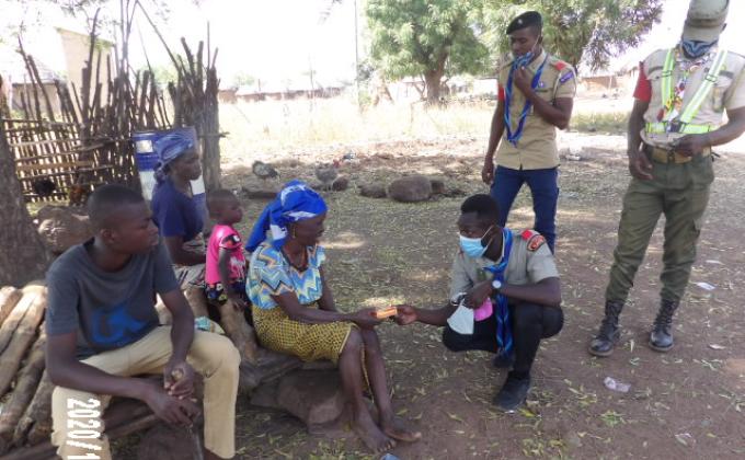 SCOUTS IN GHANA ON A FIGHT AGAINST COVID19 AND CAMPAIGN FOR ELECTORAL PEACE