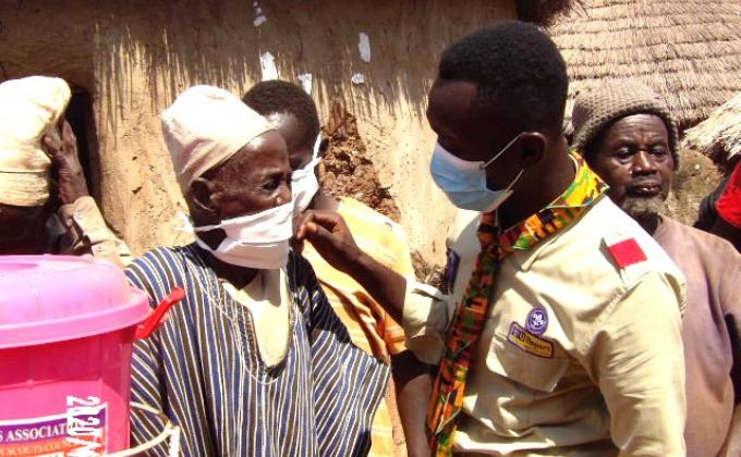  The Scouts against COVID19 and Campaign for Electoral Peace Project fosters relationship between Scouts and rural communities in Ghana
