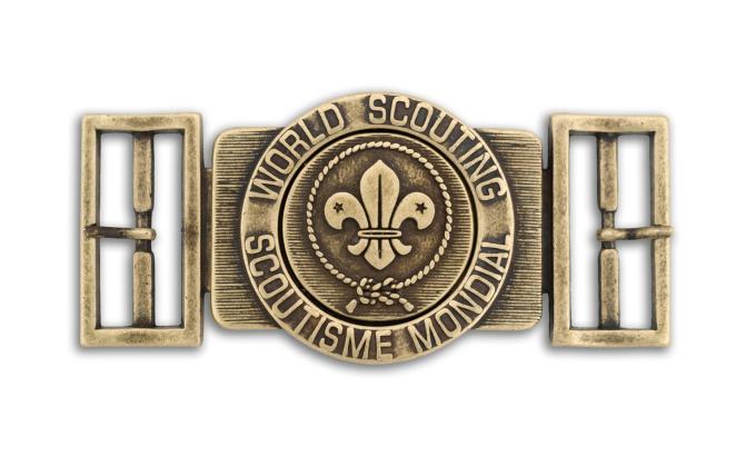 World Scout belt buckle