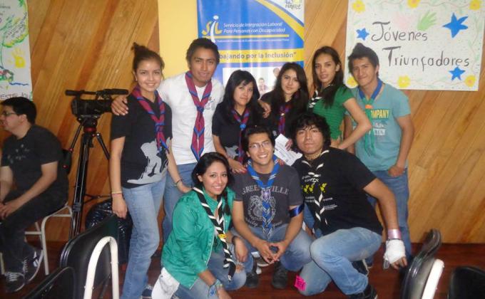 Scouts de Ecuador participan en Encuentro Nacional de Jóvenes por la Inclusión.