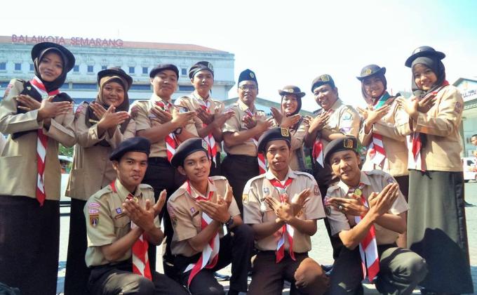Kegiatan Upacara HUT Pramuka ke-53