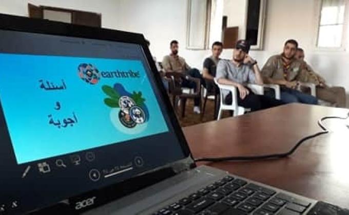 الجلسة التدريبية الأولى لبرنامج " قبيلة الأرض " بمدينة درنة الليبيّة 