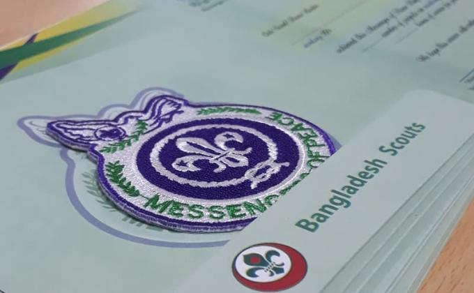 Got Messengers of Peace Ring Badge From Bangladesh Scouts