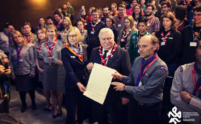Peace Nobel Prize Winner Lech Wałęsa's Appeal for the Peace in the World signed during the ICForum2016