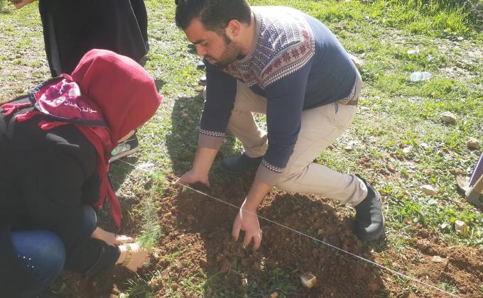 MOP Team of Hebron Scouts Commission Launches the Project “Green Palestine”