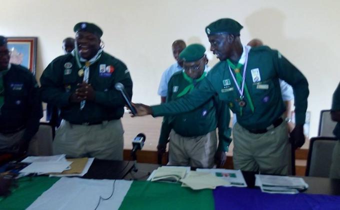THE SCOUT ASSOCIATION OF NIGERIA RE-INDUCTED THE FORMER PRESEIDENT OF NIGERIA: HIS EXCELLENCY CHIEF OLUSEGUN OBASANJO-GCFR AS AMBASSADOR OF MESSENGERS OF PEACE IN AFRICA