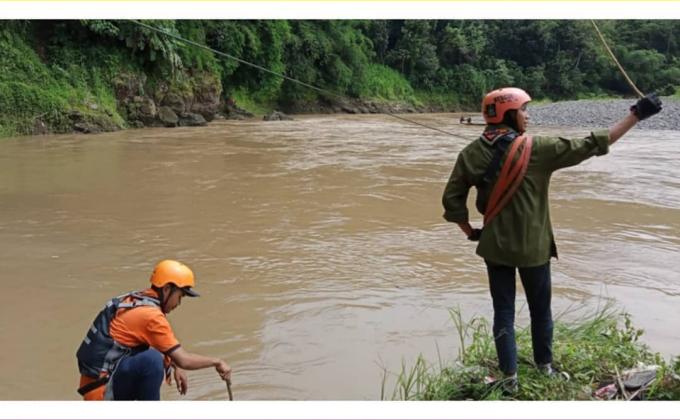 Laporan pencarian korban orang hanyut : Hari Rabu tgl 13 Januari 2021