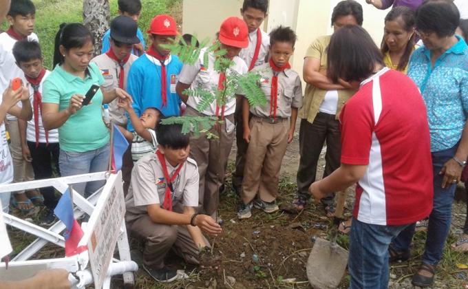 SANHS SCOUTS SPEARHEADS TREE PLANTING
