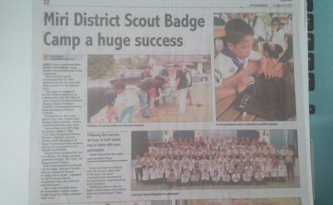 Miri District Scout Badge Camp a huge success