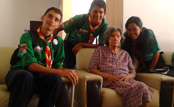 Servicio a la Casa Hogar Luis Lizarraga. Grupo Scout Eligio Vargas Ochoa, Distrito Yaracuy. 
