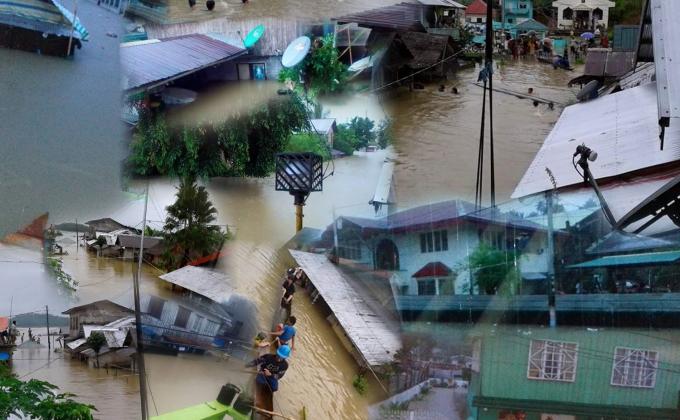 Flood in Catubig, Northern Samar, Philippines.(December 17, 2016)