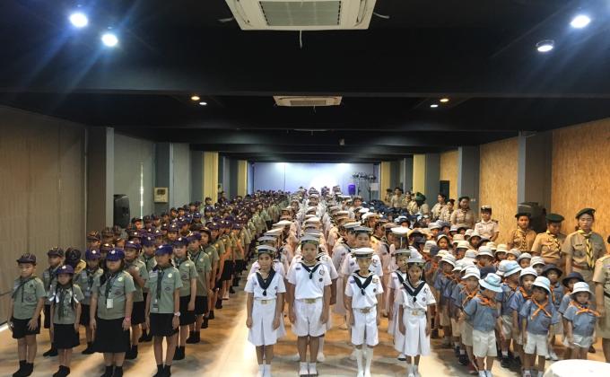 ต้อนรับคณะลูกเสือต่างชาติ