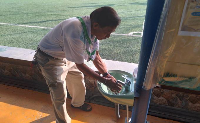 ล้างมือ ล้างอ่างล้างมือจิตอาสา