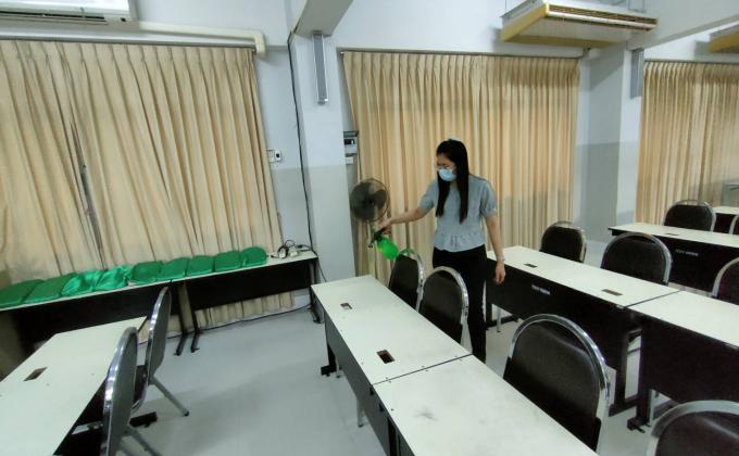 ทำความสะอาดห้องเรียน