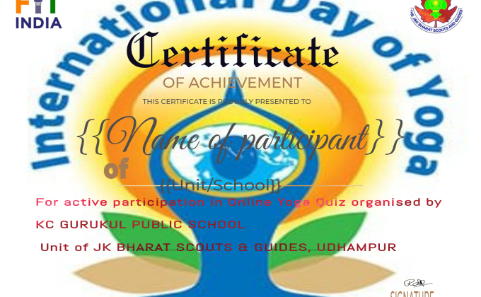 Celebration of 7th INTERNATIONAL YOGA DAY