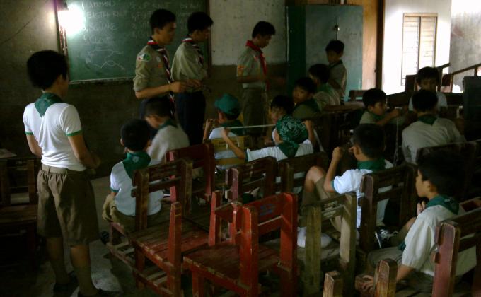 Teaching the youth of today in traditional way 