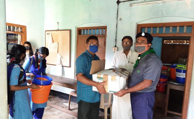 Scouts & Guides Students join hands in Covid 19 Prevention Fight.