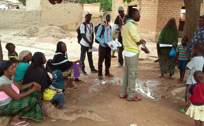 Scouts Promoting Healthy Living through Breast Cancer Awareness