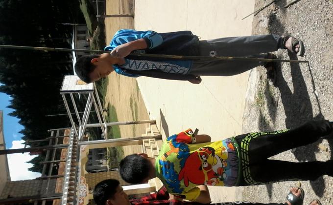 scouting activities carried out in Nobding lower Secondary school.2016