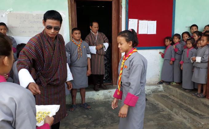 Scouts Investiture ceremony 