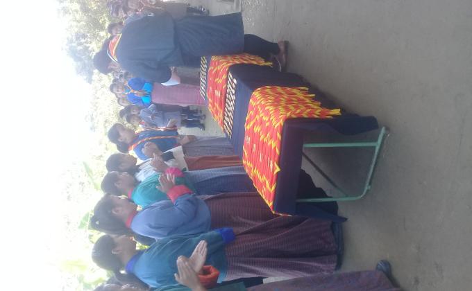 INVESTITURE CEREMONY FOR NEW SCOUTS