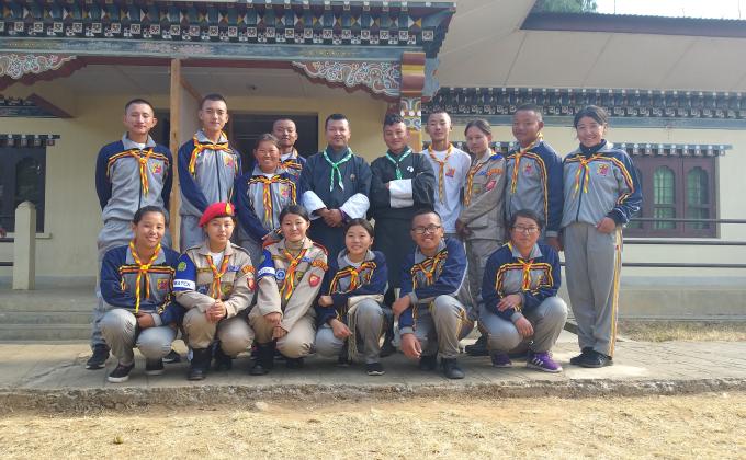 Passing out of scout leaders 