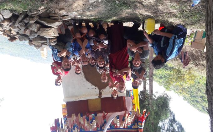 renovation of Chorten at Kalizingkha, Tesza Geog, Dagana Dzongkhag.