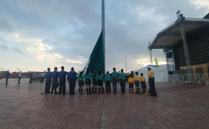 Izamiento de Bandera de México 17 Junio 2018