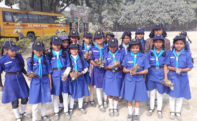 जल जीवन एवं हरियाली मिशन के तहत किया गया स्काउट गाइड जागरूक