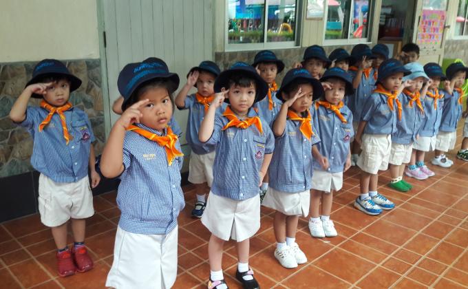 ฝึกระเบียบแถว