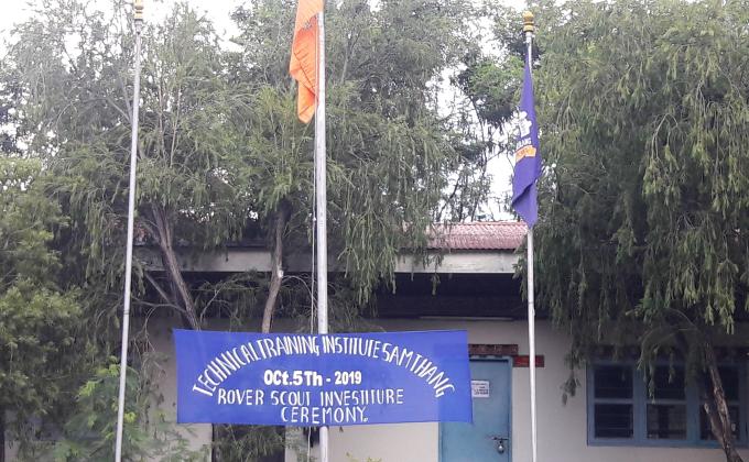 TTI Samthang Rover Scout investiture ceremony