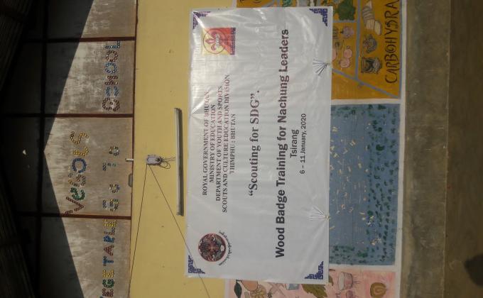 Hapening Wood Badge Training at Tsirang: