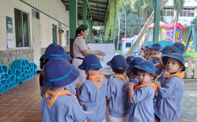 สาธิตการล้างมือ 7ขั้นตอน