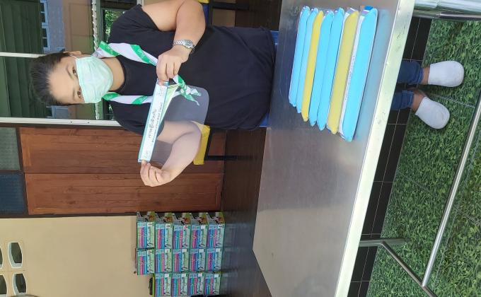 ร่วมกันแจกหน้ากาก