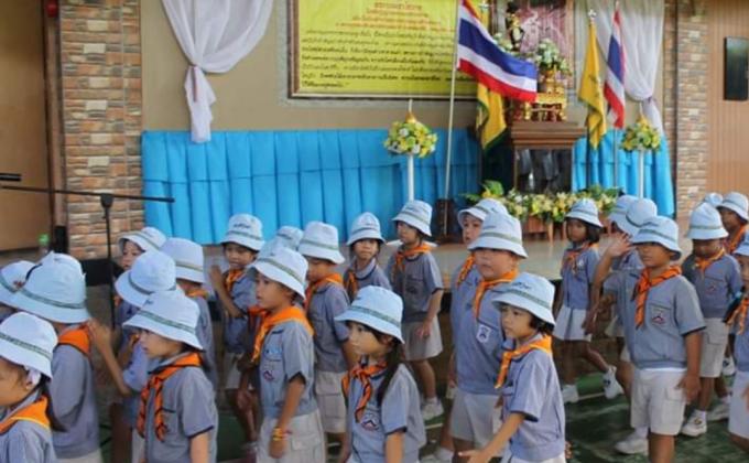 การฝึกเดินสวนสนาม นี่คือสนามการทดลองของบีเวอร์