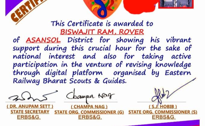 RAJYAPURASKAR CERTIFICATE 2020