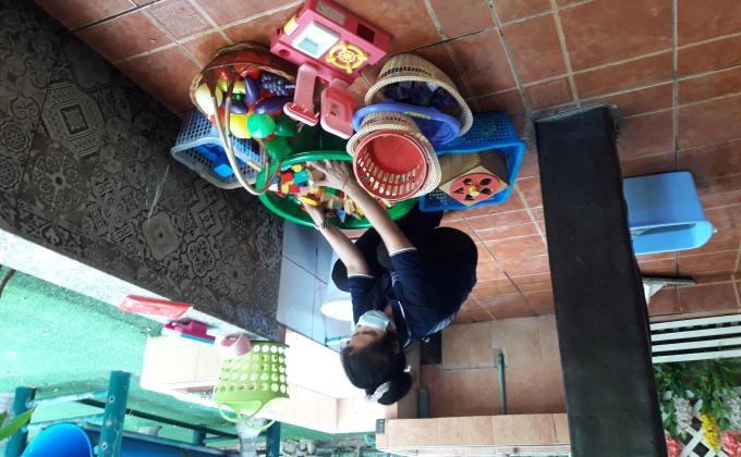 ทำความสะอาดของเล่น